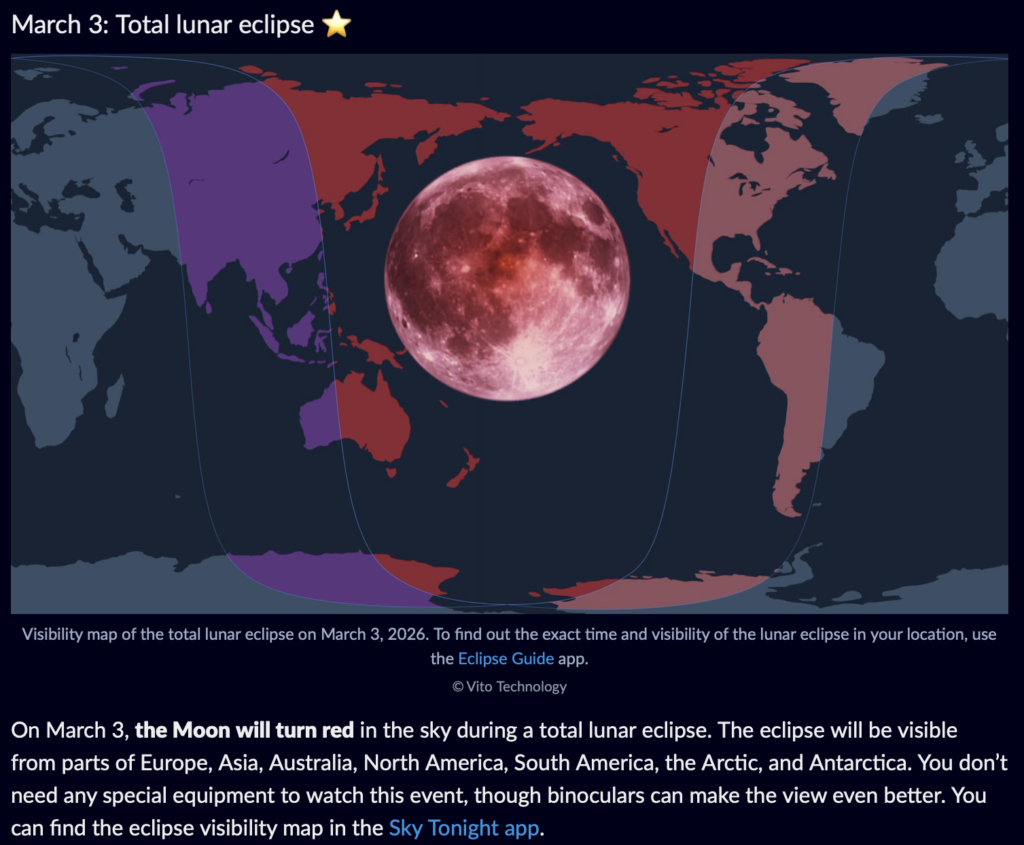 March 3 when the moon turns red 